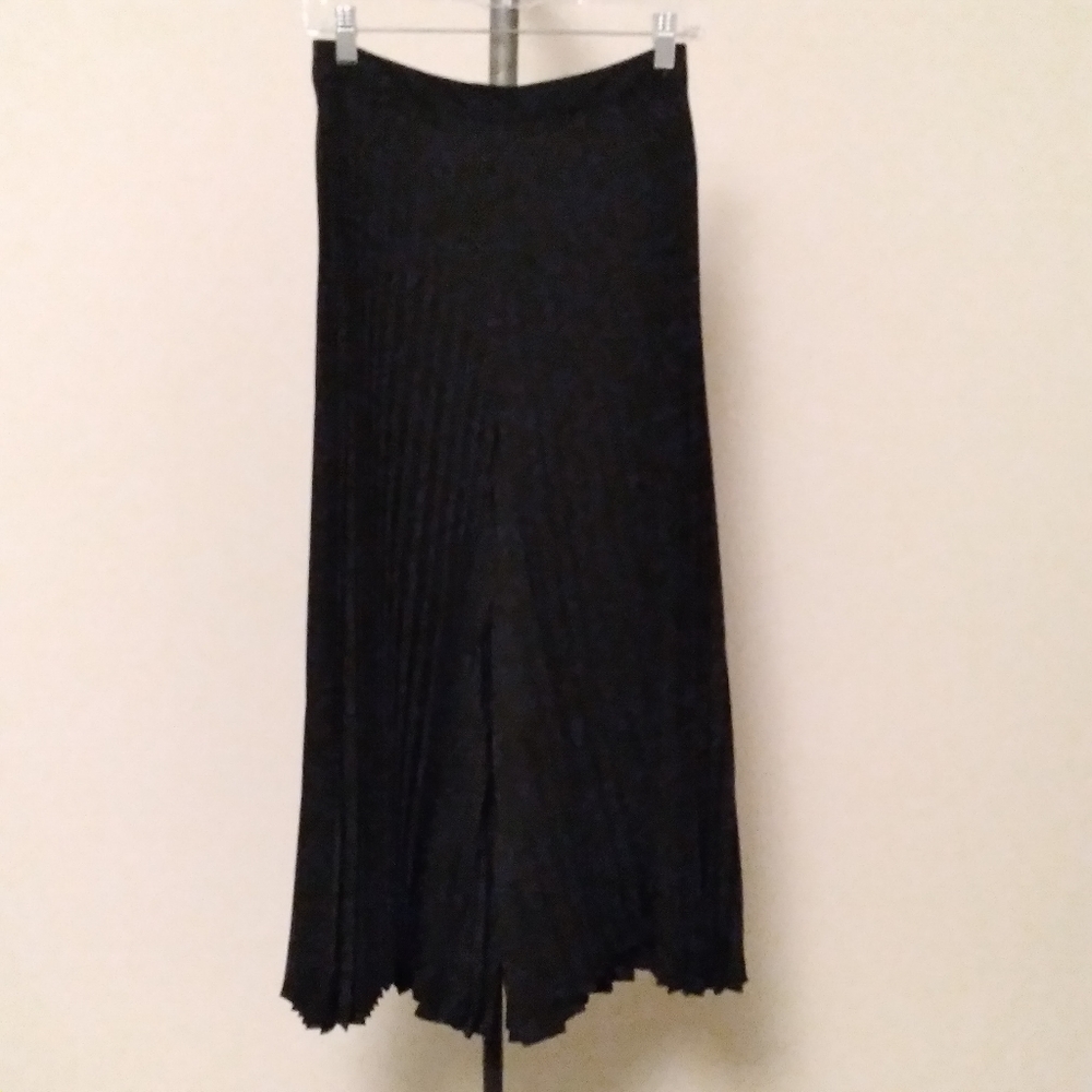NWT - ZIMMERMANN Black Fanned Pants Wide-leg Cropped Pants, size 4 - Picture 3 of 14